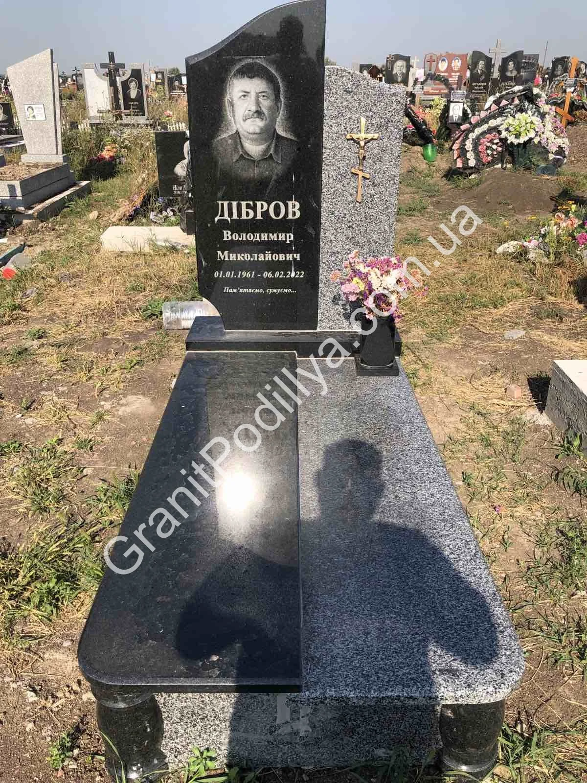 Подвійний пам'ятник з граніту - Кам'янець-Подільський | GranitPodillya